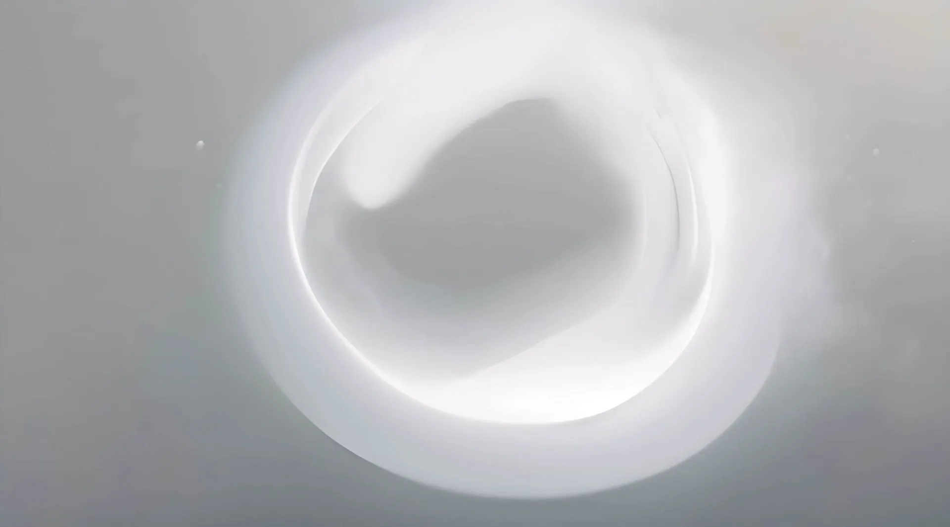 Ethereal White Liquid Ring Abstract Stock Video